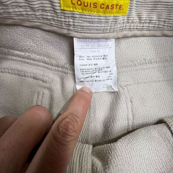 Louis Castel Women’s Vintage Corduroy Jeans. Khaki Color size 67/ 26 Golf Pants - Picture 8 of 12